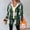 Green christmas women jacket a1, variant on Women Winter Plaid Fleece Hooded Long Sleeve Jackets Casual Loose Blazers Warm Outwear Coats for Fall Holiday Travel Clothes, Gray 2XL