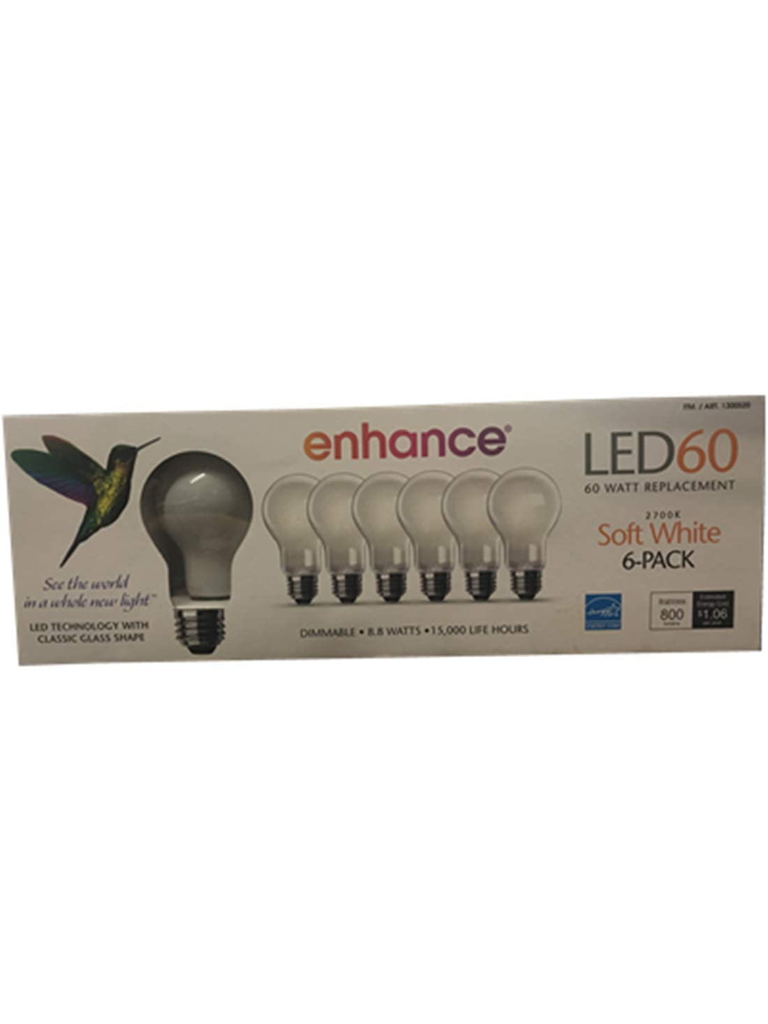 Feit Electric Led 60W Replacement Soft White Dimmable (6 In 1 Pack), 6Count