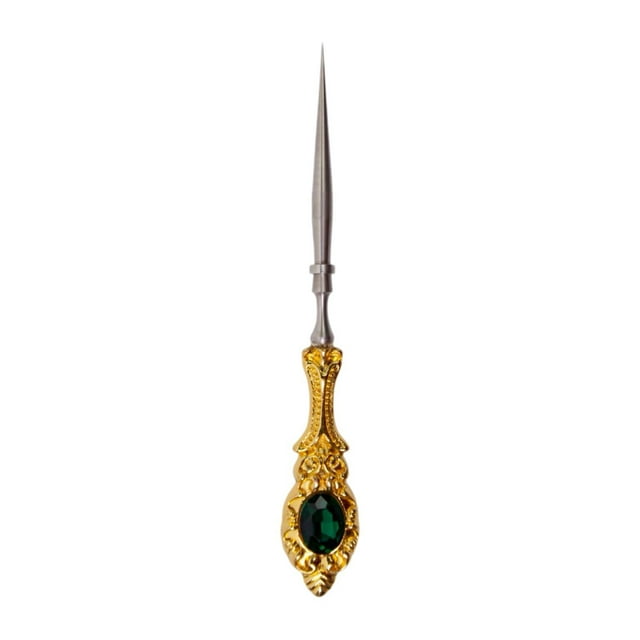 Punzón de costura Punzón de cuero Punzón de marcado Punzón de costura Fácil de agarrar Artesanía de cuero Punzón artesanal multiusos Punzón de costura oro