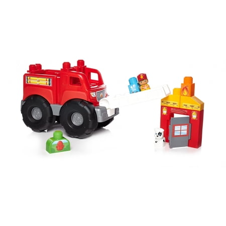 Mega Bloks Fire Truck Rescue Building Set