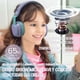 thumbnail image 4 of Auriculares para niños, Bluetooth 5.3, inalámbricos, 68 horas, volumen limitado, 85/96 dB, plegables con cable, micrófono auxiliar para iPad, portátil, niño, niña, viajes (Algodulce Lila),Fuego Azul, 4 of 23