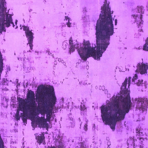 Ahgly Company Indoor Square Abstract Pink Modern Area Rugs, 8' Square