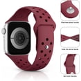 thumbnail image 2 of ANTHOUSE  Bands Compatible with Apple Watch Band 41mm 40mm 38mm 45mm 44mm 42mm, [3 PACK] Sport Silicone Wristbands Straps Replacement for iWatch Series 8 7 6 5 4 3 SE Men Women, 2 of 11