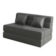 thumbnail image 2 of Sofá cama plegable,Sofá cama plegable Sofá cama Sofá cama Lazy Sofa,Cama de invitados plegable multifunción con almohadas,Sala De Estar Multiusos Sofá Apartamento Moderno,Sofá cama Gris, 2 of 9