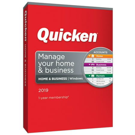 Quicken Home & Business 2019, 1 Year (Best Alternative To Quicken 2019)