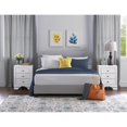 thumbnail image 2 of Millwork Holdings,. Co. Inc ClickDecor Edmond Wood Nightstand with USB Charging Station and Drawers 3-Drawer White 3-drawer, 2 of 5