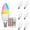 Warm White - 6 Pack, variant on E12 LED Light Bulbs 5W, 40W Equivalent, Small Base Candelabra Light Bulbs, Set of 6 LED Color Changing Light Bulbs, Dimmable Color LED Bulb RGB Warm White 2700K