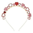 thumbnail image 1 of Regalos del Día de San Valentín, diadema con forma de corazón, diadema para niños y adultos, aro para el pelo, corazón brillante para Festival, Carnav, 1 of 8