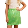 thumbnail image 4 of Girls' Allover Glitter Sequins Mini Skirt - Carnival Dance Party Shiny Skirt (3-9Y), 4 of 4