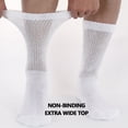thumbnail image 2 of MD FootThera 6 Pairs Men's Non-Binding Diabetic Crew Socks with Cushion Sole, 2 of 7
