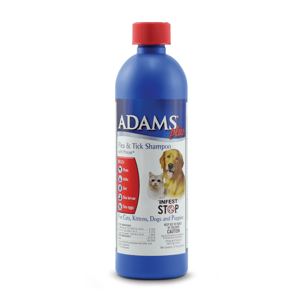 Adams Plus Flea and Tick Shampoo with Precor, Flea Treatment for Dogs