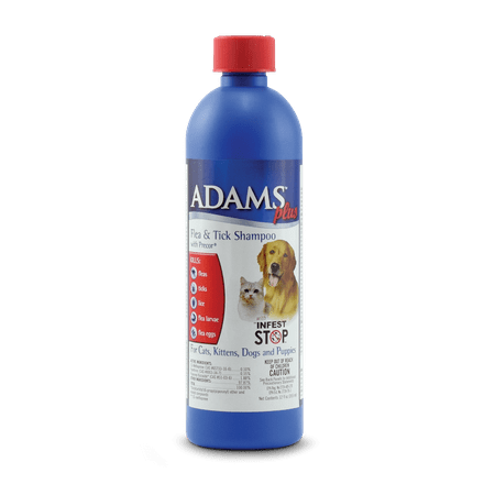 Adams Plus Flea and Tick Shampoo with Precor, Flea Treatment for Dogs and Cats 12