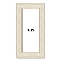 5x13 In Frame White Real Wood Picture Frame Width 1.75 inches | Interior Frame Depth 0.5 inches |
