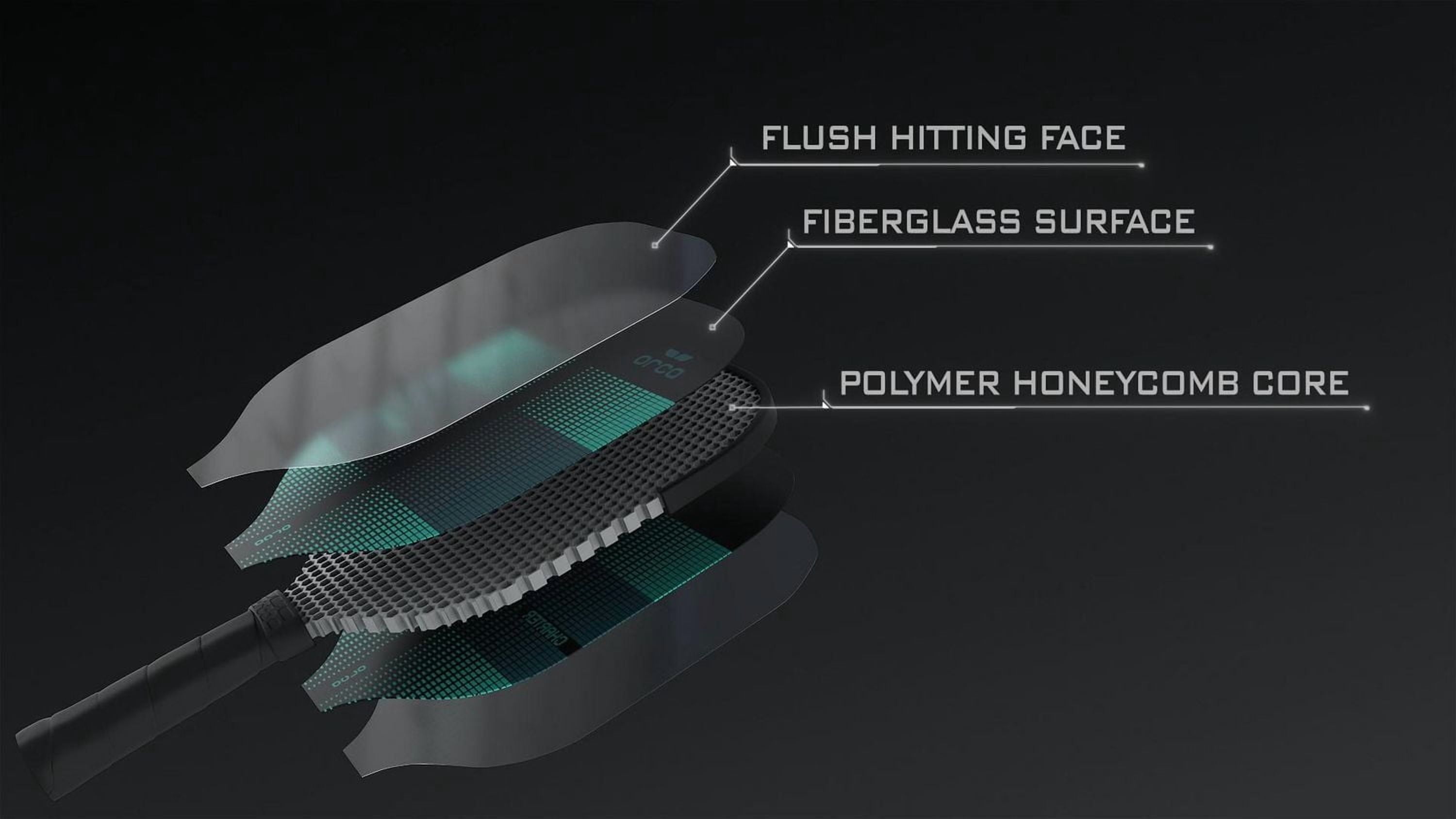 Charte Performance Series Pagaie de Pickleball en fibre de verre - Édition Starter - Pagaies de 7,65 oz - par Orca