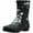Black Floral Matte, variant on NORTY Womens Ankle-High Rain Boots 9 inch Female Snow Boots