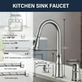 thumbnail image 6 of Zovajonia Black Kitchen Faucet, 6 of 8