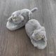 thumbnail image 3 of Pantuflas de interior con dibujos de gatos grises, suaves y cálidas, para el invierno, unisex, para mujeres, adolescentes, adultos, niños y niñas, tallas 35 a 39, 3 of 5