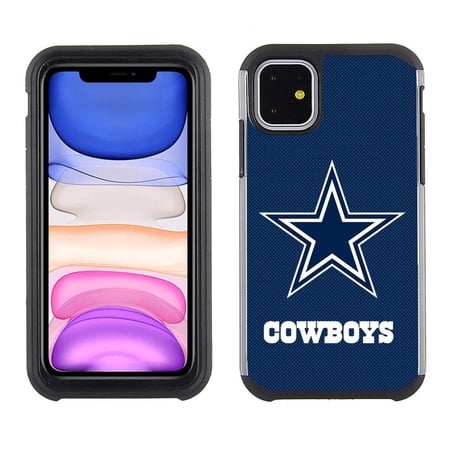 Prime Brands Group Cell Phone Case for Apple iPhone 11 - NFL Licensed Dallas Cowboys - Textured TeamColor, NFL Dallas Cowboys (NFL-TX1-IP11-COWB)