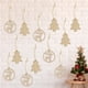 thumbnail image 2 of 12 piezas de madera para adornos navideños con forma de colgante para manualidades. Ciervos de árbol de navidad, 2 of 8