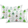 thumbnail image 2 of GZHJMY Christmas Tree Satin Pillowcase, Soft Breathable Silk Pillow Case with Envelope Closure for Hair and Skin, Queen Size 30 x 20 Inch Home Decor, 2 of 7