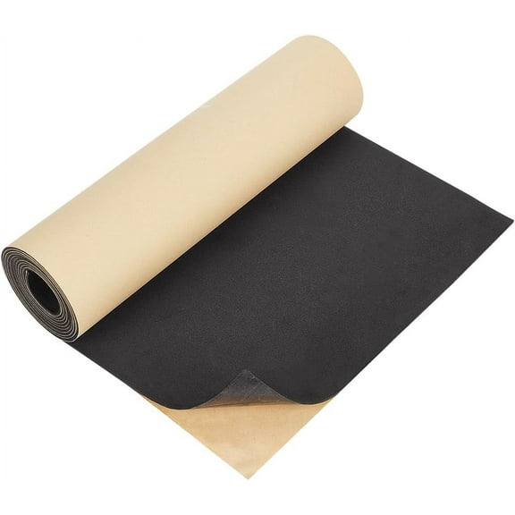 1Roll 78.7x11.8inch Adhesive EVA Foam Roll 2mm Black Adhesive EVA Foam Sheets Cosplay Foam Crafts for Halloween Art Supplies Paper Scrapbooking