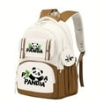 thumbnail image 5 of Adorable Panda Print Backpack Large Capacity, Lightweight, Casual Style with Zipper Closure, Ideal for High School & College Students, Travel BackpackPlayful DesignDurable Strap, Cute Backpack, F, 5 of 14