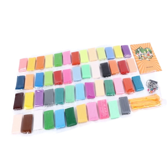 Jouet en Argile Coloré pour Enfants, Jouet en Argile de Modélisation Coloré 50 Couleurs Facile à Pétrir pour Jouer à la Maison