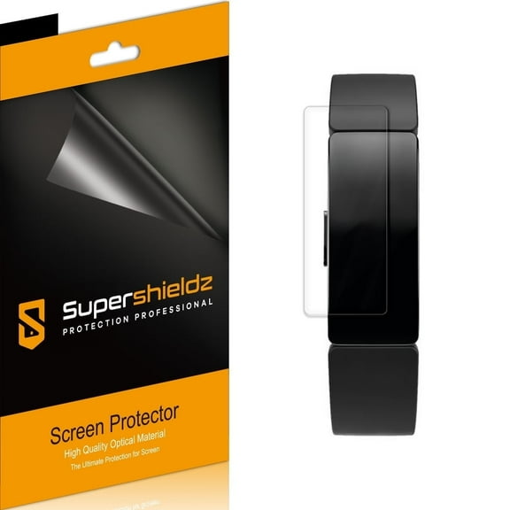 [6-Pack] Supershieldz Designed for Fitbit Inspire/ Inspire HR Screen Protector, [Full Screen Coverage] Anti-Bubble High Definition (HD) Clear Shield