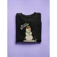 thumbnail image 3 of Merry Christmas Snowman Sweatshirt Women -SPIdeals Designs, Female 3X-Large, 3 of 4