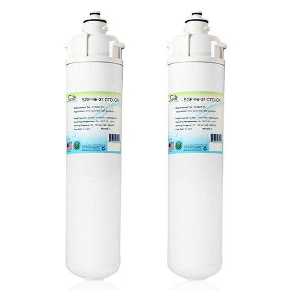 Swift Green Filters SGF-96-37 CTO-ION Compatible Commercial Water Filter for EV9607-25, Made in USA (Pack of 2)