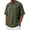 Army Green, variant on Men's Cotton T-Shirts Oversized Shirt Short Sleeves Streetwear Loose Fit Summer Tee Tops Washed Basic Unisex Shirts