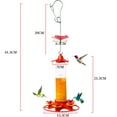 Holloyiver Hummingbird Feeders For Outdoors Hanging, 5 Feeding Port Bird Feeders For Outside