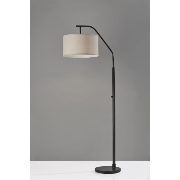 Adesso Home SL1140-01 Transitional Floor Lamp from Max Collection in Black Finish, 25.00 inches, Bronze