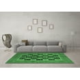 thumbnail image 3 of Ahgly Company Indoor Rectangle Abstract Emerald Green Modern Area Rugs, 6' x 9', 3 of 4