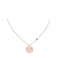 thumbnail image 4 of ANGARA Natural Aquamarine Pisces Constellation Medallion Pendant in 14K Rose Gold for Women (Size-4mm) | March Birthstone, Birthday, Anniversary, Jewelry Gift for Women | Natural Aquamarine Necklace, 4 of 8