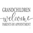 thumbnail image 3 of Lettered And Lined 24x19 Black Modern Framed Museum Art Print Titled - Grandchildren Welcome, 3 of 5