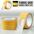 CTDWNT 5m Fabric Tape Multifunctional Double Sided Tape Clear Grid Tape ...