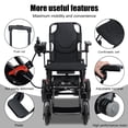 thumbnail image 5 of SHUO Y Electric Wheelchair with Large Footrest, Lightweight Foldable Motorized Wheelchair, 12-Mile Range 500W Motor Portable Elderly Wheelchair, 5 of 10