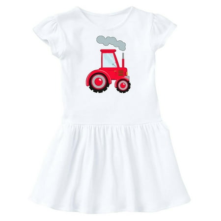 

Inktastic Fun Red Tractor Gift Toddler Girl Dress