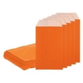 thumbnail image 1 of Uxcell 100Pcs Bolsas de Papel Kraft, 6" x 3" Bolsas de Caramelo Impermeables, Bolsas de Favor Planas, Bolsas de Regalo Pequeñas, Naranjas, 1 of 6