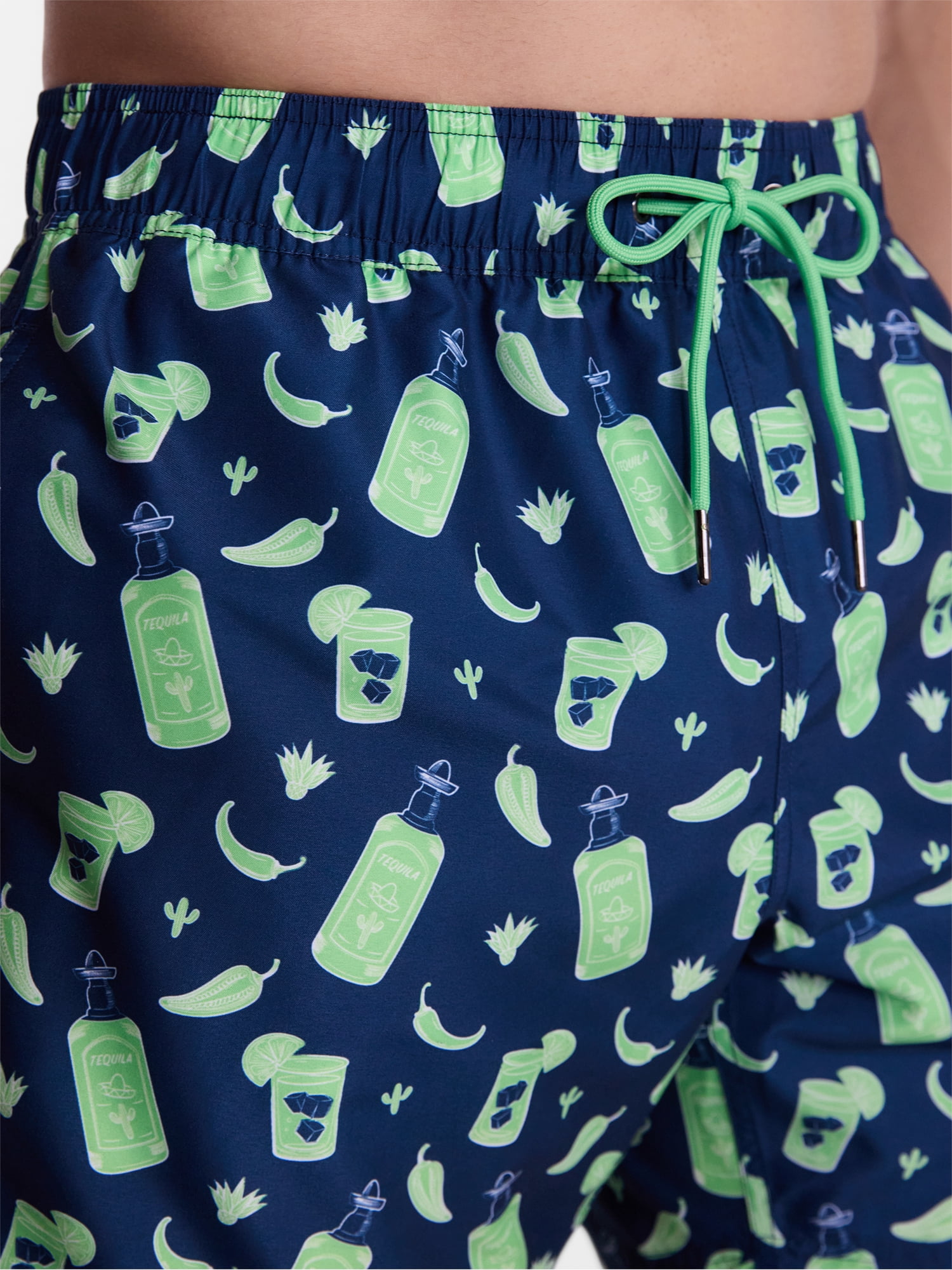 Party Sharks Men's Swim Trunks, 6.5" Inseam, Sizes S-XL