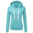 thumbnail image 1 of Penkiiy Sweat à Capuche pour Femmes Mode Décontractée Patchwork Bleu Clair Y2K, 1 of 3