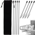 thumbnail image 1 of Porte-bouteilles en Acier Inoxydable pour Bouteilles en Verre Compatible Lave-Vaisselle 8 Pcs Couleurs Assorties, 1 of 8