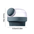 thumbnail image 3 of Dog Bath Scrubber Brush, Pet Dog Grooming Massage Shampoo Bath Brush with Soap and Shampoo Dispenser Soft Silicone Bristle for Long Short Haired Dogs Cats Shower, 3 of 6