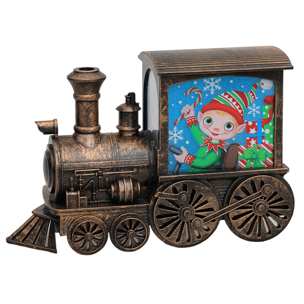 Christmas Snow Globe Lantern Thomas Train Tractor Santa Delivers