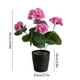 thumbnail image 3 of Flores artificiales, plantas artificiales, flores falsas, flores de manzano silvestre simuladas, plantas en macetas, adecuadas para la decoración del hogar y la oficina, maceta de plástico., 3 of 6