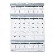 House Of Doolittle 342 Bar Harbor Wirebound Three-Months-per-Page Wall Calendar 12 x 17