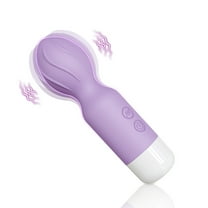 Xbonp Mini Personal Massager for Women, Handheld Cordless Massager Wand with 18 Vibration Purple