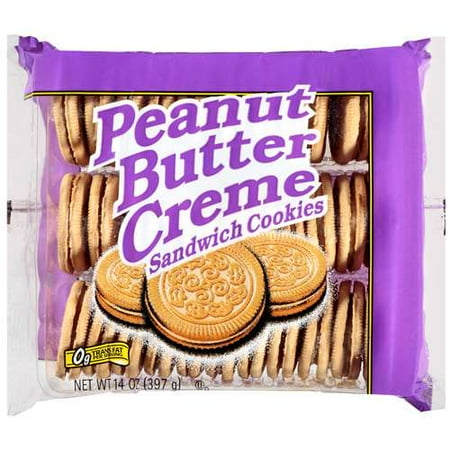 Vista: Peanut Butter Creme Sandwich Cookies, 14 Oz  Walmart.com