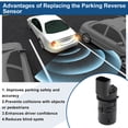 thumbnail image 4 of No.YDB000121PNF Reverse Backup Parking Sensor for Land Rover Freelander 2004-2005 for Land Rover LR3 2005-2009 Black Parking Aid Assist Sensor 1 Pc, 4 of 6